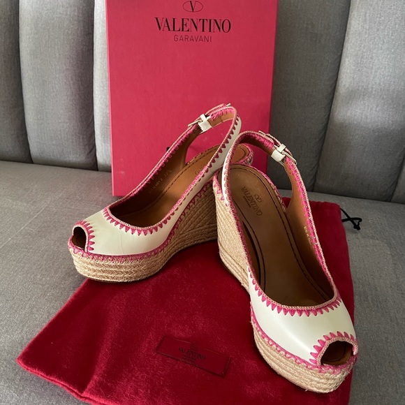 VALENTINO Garavani Wedges Espadrilles 39.5 us 9 - Picture 13 of 16